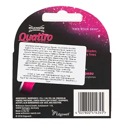 Змінні картриджі для гоління Wilkinson Sword Quattro, 3 шт. - мініатюра 3