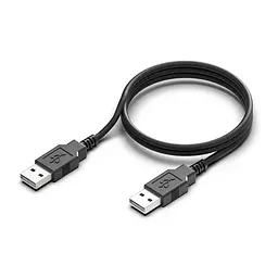 Дата кабель USB 2.0 AM/AM 1.0m black ColorWay (CW-CBUU071-BK) - мініатюра 2