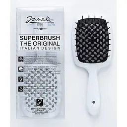 Щітка для волосся Janeke Superbrush Standard біла з чорним - мініатюра 2