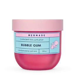 Подарунковий набір Mermade Bubble Gum Party: пінка для душу 150 мл + цукровий скраб для тіла 250 г + зволожувальний бальзам для губ 10 г + слаймовий гель для душу 200 мл - мініатюра 4