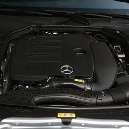 Емблема кришки двигуна Mercedes-Benz хром 70 мм пластик (на скотчі) - мініатюра 4