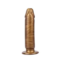 Фалоімітатор Dark Muscle Phut Dong 22 см золотий - мініатюра 3
