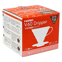 Пуровер пластиковий Hario V60 02 червоний (VD-02R) - мініатюра 2