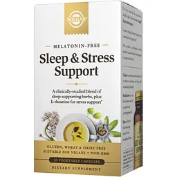 Комплекс для покращення сну та зняття стресу Solgar Sleep & Stress Support 30 вегетаріанських капсул (2023-10-4147) - мініатюра 2