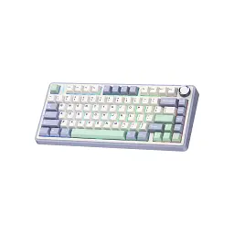 Клавіатура Aula F75 Gasket Greywood V3 switch Hot-Swap PBT Wireless/Bluetooth/USB White (6948391208640) - мініатюра 3