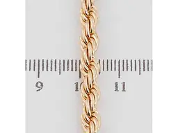 Ланцюжок XUPING Позолота 18K "Плетіння "Мотузка" довжина 60см х 5мм 212956 - мініатюра 2