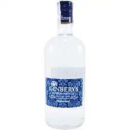 Упаковка джину Ginbery's London Dry Gin 37.5% 6 л (1 л х 6 шт.) - мініатюра 2