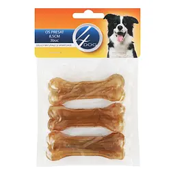 Ласощі для собак 4Dog Пресована кістка, 8,5 см, 3 шт. - мініатюра 2