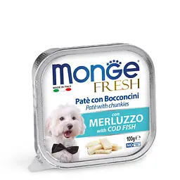 Сухий корм Monge Dog Fresh Adult Паштет з тріскою для собак усіх порід 100 гр