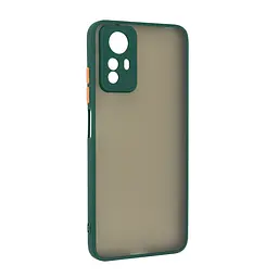 Чехол-накладка для Xiaomi Redmi Note 12S 4G, Frosted Matte, зеленый, противоударный чехол с защитой всего корпуса, термополиуретан TPU + поликарбонат PC, ArmorStandart (ARM68555)