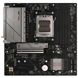 Материнська плата AM5 Sapphire PULSE B850M WIFI, B850, 4xDDR5, Int.Video (CPU), 4xSATA3, 2xM.2, 1xPCI-E 4.0 x16, 1xPCI-E 4.0 x4, ALC897, RTL8125BG, WiFi 6, Bluetooth 5.3, 4xUSB 3.2 / 10xUSB 2.0, HDMI/DP, MicroATX (52123-04-40G) - мініатюра 2