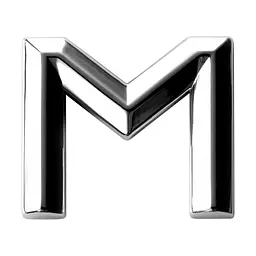 3D-літера M з гранню MAK (30292)