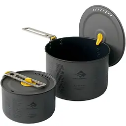Набір каструль Sea to Summit Frontier UL Two Pot Set, 1.3L + 3L Темно-сірий