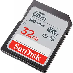 Карта пам'яті SanDisk 32GB SDHC class 10 Ultra (SDSDUN4-032G-GN6IN) - мініатюра 3