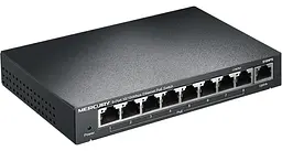 Комутатор POE Mercury S109PS 8 портів POE + 1 порт Ethernet (Uplink) - мініатюра 2
