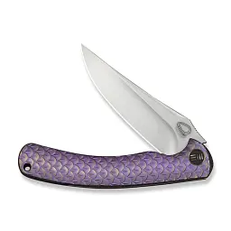 Ніж складаний Weknife Dracarys Böhler M390 титан 6AL4V 90,9 мм фіолетовий/золотий - мініатюра 4