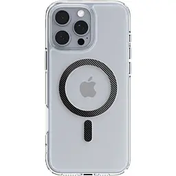 Прозорий чохол Spigen Ultra Hybrid MagSafe Carbon Fiber для iPhone 16 Pro Max (ACS08000) - мініатюра 5