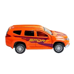 Автомодель Технопарк Mitsubishi Pajero Sport, 1:32, помаранчевий (PAJERO-S-SPORT) - мініатюра 3