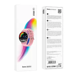 Смарт-годинник Hoco Y15 (call version) Amoled з функцією дзвінка рожевий - мініатюра 4