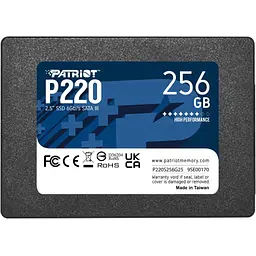 Накопичувач SSD 2.5" 256GB P220 Patriot (P220S256G25)