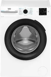 Beko Пральна машина фронтальна, 8кг, 1000, A, 55см, дисплей, інвертор, пара, білий - мініатюра 5