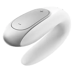 Смартвібратор для пар Satisfyer Double Fun (White) з пультом ДК - мініатюра 4