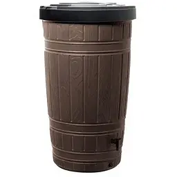 Ємність для збору дощової води Prosperplast Woodcan 265 л коричнева