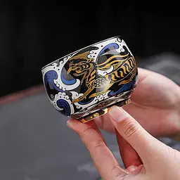 Піала DH-P036WT Чотири Шляхетних тварини - Білий Тигр, 150мл - мініатюра 10