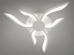 Цікава led люстра з пультом, диммером, підсвіткою, 52W, біла - мініатюра 4