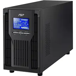 Джерело безперебійного живлення FSP Champ 2K, 2000VA/1800W, LCD, USB, 3xSchuko