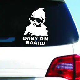Наклейка в авто Baby on board 2 FGVBN - мініатюра 4