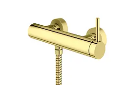 Змішувач для душу Kohlman Axel gold настінний KPL-QW120AGD, Золотий - мініатюра 3