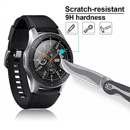 Загартоване захисне скло VSKEY для годинників Samsung Galaxy Watch 46 мм, диаметр 33,5 мм - мініатюра 4