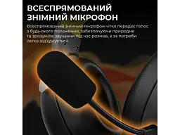 Навушники з мікрофоном Ajazz AHM08 MAX Black/Gray/Yellow (AHM08-MAX-BGY) - мініатюра 5