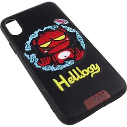 Чохол-накладка PUZOO TPU+TPU with stitchwork craft Star show iPhone X Black Hellboy - мініатюра 3