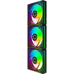 Комплект вентиляторів GameMax 3*120мм mm Black frame ARGB Fan RA300 BK (RA300 BK) - мініатюра 4