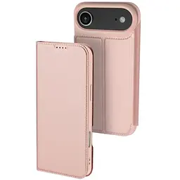 Чохол-книжка Dux Ducis з кишенею для візиток для Apple iPhone 17 Air (6.5) Rose Gold