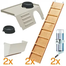 Клітка для гризунів Ferplast RABBIT 120 TRIS - мініатюра 3