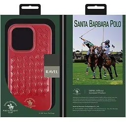 Шкіряний чохол Polo Santa Barbara для Apple iPhone 14 Pro Max (6.7) Red - мініатюра 5