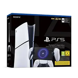 Ігрова консоль Sony PlayStation 5 Slim Digital Edition + Пристрій для дистанційної гри Sony PlayStation Portal White - мініатюра 6
