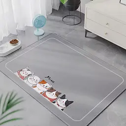 Літня охолодна підстилка для котів Derby Ice Silk Summer Pet Cooling Mat Cats Smile 45х60 см - мініатюра 1