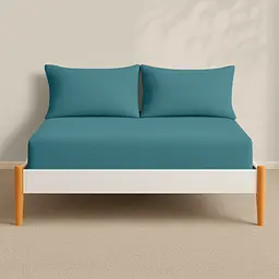 Простирадло Cosas на резинці фланель 100х200 azure, бірюзовий (Flannel_68Azure_100x200x20) - мініатюра 4