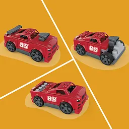 Конструктор Mattel 3-в-1 Гоночний автомобіль Mega Bloks (JKG35) - мініатюра 2