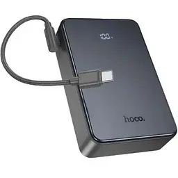 Зовнішній акумулятор HOCO J170A Starlight 22.5W+PD20W fully compatible power bank with cable(20000mAh) Metal Gray (6942007672702)