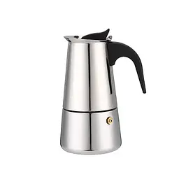 Гейзерна кавоварка GU-1003-4 Vico 4 чашки 200 мл (сталь) GUSTO
