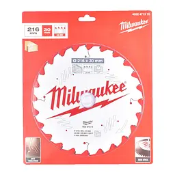Диск пиляльний по дереву для торцювальних пил PFTE MILWAUKEE, діаметр 216х30х2,4мм, 24 зуб. - мініатюра 2