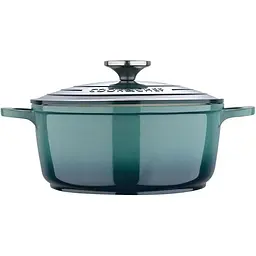 Каструля Bergner Excalibur з кришкою 20 см 2.2 л зелена (BG-36100-GR) - мініатюра 2