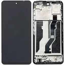 Дисплей ZTE Blade V40 чорний, оригінал PRC, з рамкою