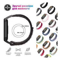 Ремінець нейлоновий ArmorStandart для Xiaomi Smart Band 10/9/8 Blue (ARM86895) - мініатюра 3