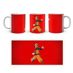 Кружка GeekLand Наруто Naruto У стрибку на червоному тлі NA.02.586 - мініатюра 4